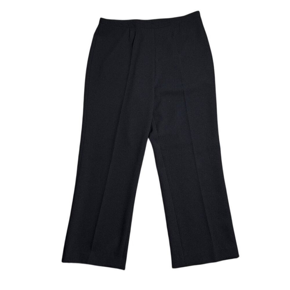 Vintage Alberto Makali Black Wide Leg Dress Pants New York Paris Milano Size 12